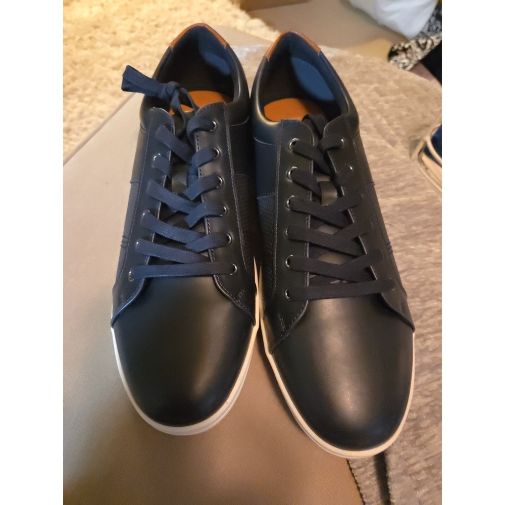 Dune London Shoes Navy Synthetic LaceUp 167TREZ‎ Sneakers Men's Size 13M